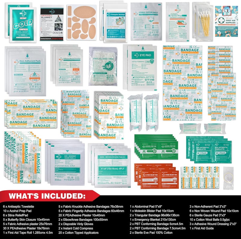 General Medi 160 Piece First Aid Kit Refill - Image 3
